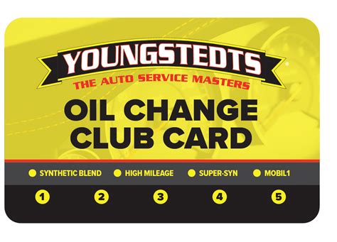 cat oil change card